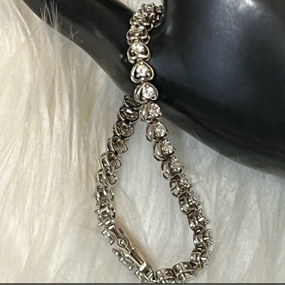 Jewelry Ross Simons Sterling Silver Heart Tennis Bracelet Poshmark